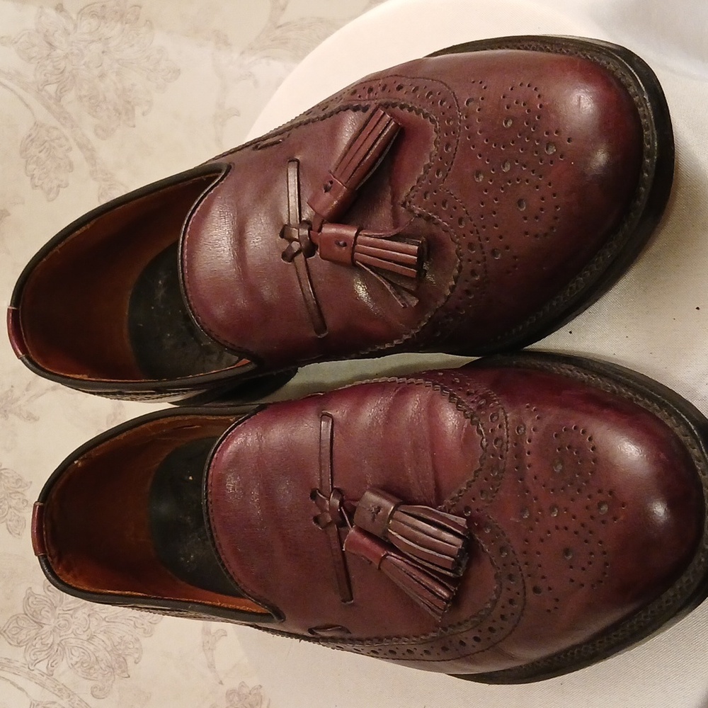 Allen Edmonds cordovan "Manchester" tassle loafers US Mens sz 10.5